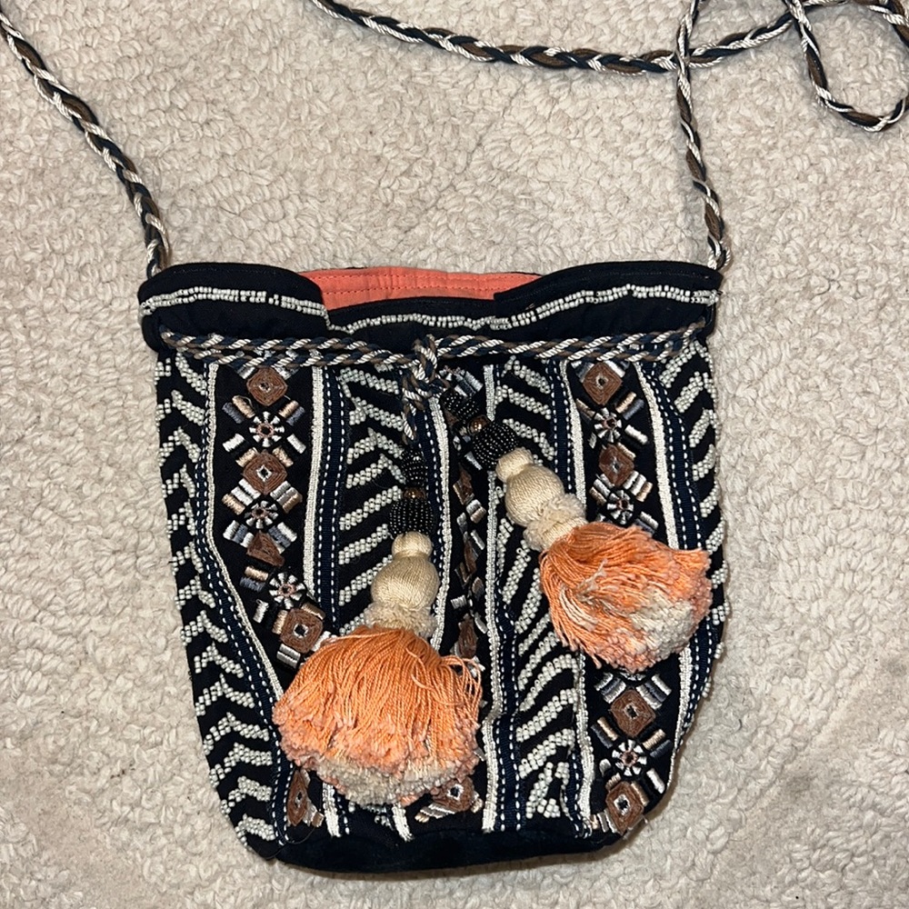 Anthropologie Jasper and Jeera Vintage Beachy Sac Bag